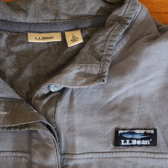L.L. Bean Womens Henley Pullover Size L - Picture 2 of 2